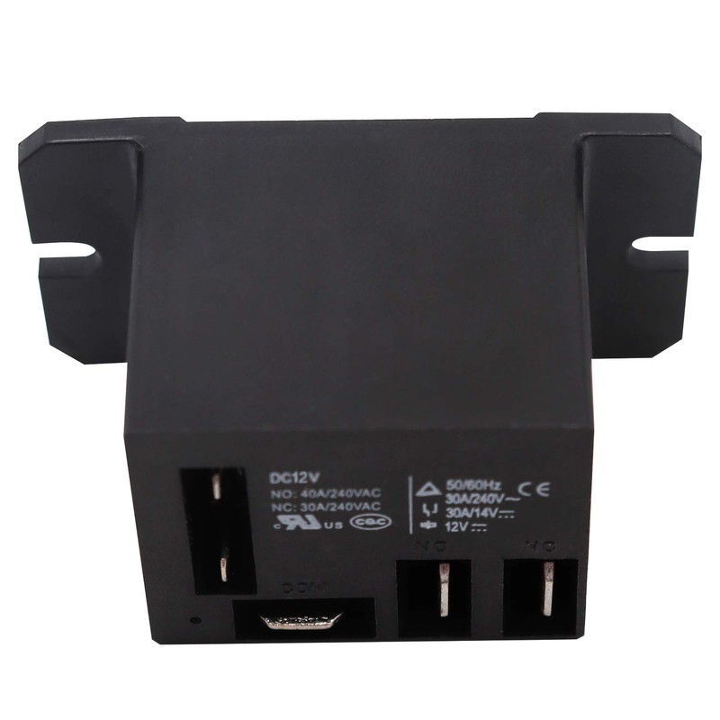 Tnisesm 2PCS Power Relay DC12V Coil, 30A SPDT(1NO 1NC) with