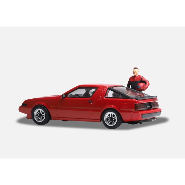 1/64 Mitsubishi Stalion Red & Driver Figure Set