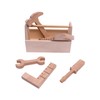 AmishToyBox.com Kid's Play Tool Box Toy Set, 6 Piece Wooden