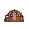 FIRKIRI Wooden Temple Wall Mounted Hanging Table Top Pooja Mandir