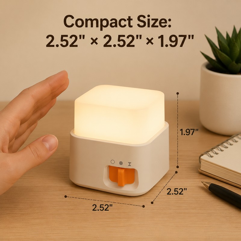 Mini Keyboard Lamp for Bedroom & Desk – Rechargeable LED