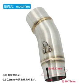 Alpha Rider Mid Exhaust Pipe for Kawasaki Ninja400 Ninja 400 2018 2019 Kawasaki Ninja 400 Ninja 400 Ninja Motorcycle Motorcycle Motorcycle Mid Mid Link Pipe Muffler Connector Slip On Spring