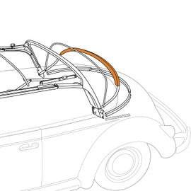 1952-1964 ACVW Beetle Convertible Synthetic Bow Above Rear Window 323670 OEM# 151871093