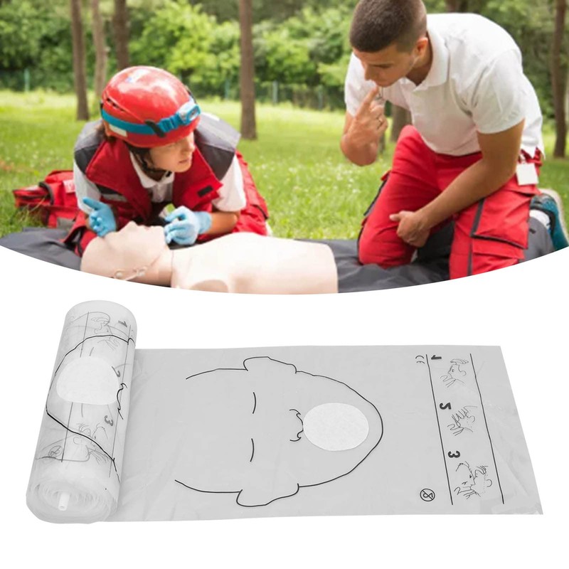 1 Roll First Responder CPR Barrier Barrier Cardiopulmonary Resuscitation Disposable