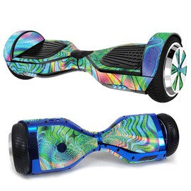 MightySkins Glossy Glitter Skin for Ultra Hoverboard - Psychedelic | Protective, Durable High-Gloss Glitter Finish | Easy to Apply, Remove, and Change Styles | Made in The USA (GL-HOVH1-Psychedelic)