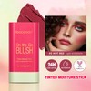 VIDIND Cream Stick Blush, 3-in-1 Multi-Purpose Blush for Cheeks, Eyes