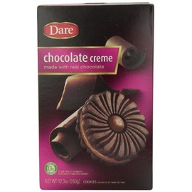 Dare Cookies, Chocolate Creme, 12.3-Ounce Packages (Pack of 6)