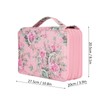 Pencil Case Rose Printed Multi Layer Zipper 252 Slots Portable
