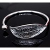 Yuren 925 Sterling Silver Leaf Charm Bracelets & Bangles for