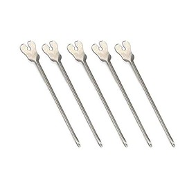 OdontoMed2011 5 Pieces Grooved Director & Tongue Tie - Plain Point-5 1/2" (14.0 cm) ODM