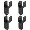 YIDU69Q 4 Pcs 2x4 2x6 Post Caps Tie Bracket, Pergola