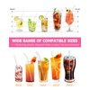 Reusable Glass Straws Shatter Resistant 8” x 8mm, 10 Pcs