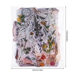 SUSSURRO 260pcs Vintage Scrapbooking Stickers Pack, Aesthetic DIY Retro Journaling Supplies Stickers kit, Animals Washi Paper Sticker for Bullet Journals Junk Journal Art Craft