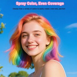 Pink Hair Spray, Temporary Hair Color Spray for Kids Women Men, Pink Hair Wax Dye, Temporary Hair Dye, Washable & Non-Sticky Hair Color Dye Pomades Natural Hair Dye for Party,Holloween,Cosplay(Pink)