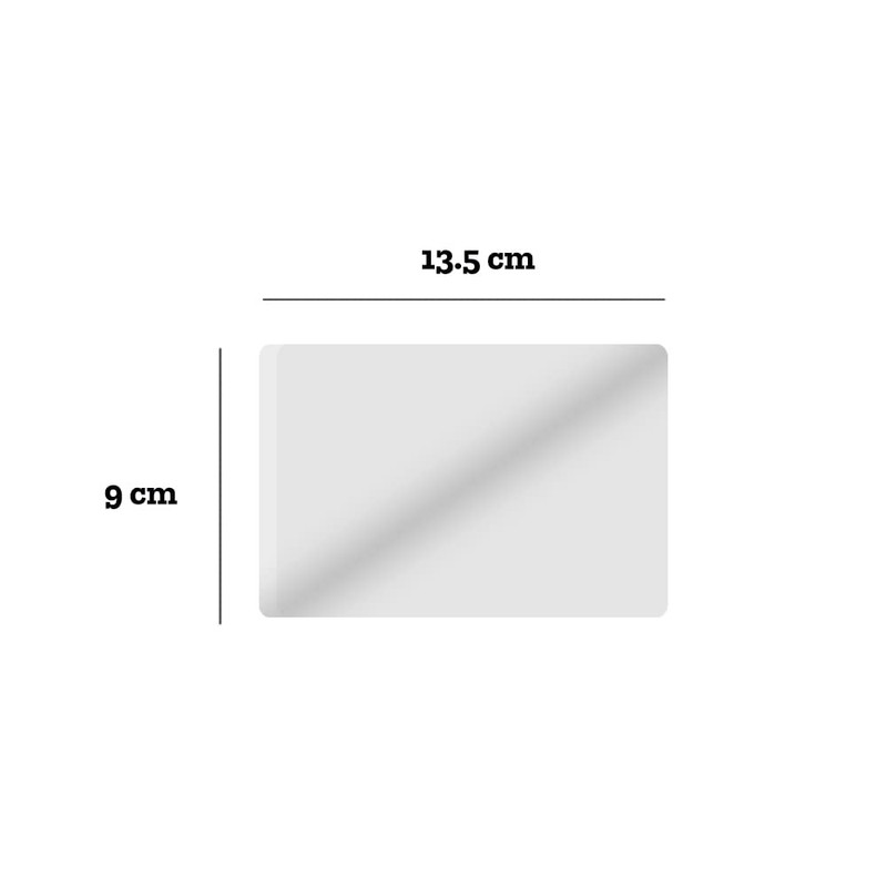 Barrilito, Mica Térmica rígida 90 x 135mm 8 mil, 100pz.