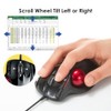Sanwa Wired Ergonomic Trackball Mouse, Programmable Roller Ball Mice, Tilt