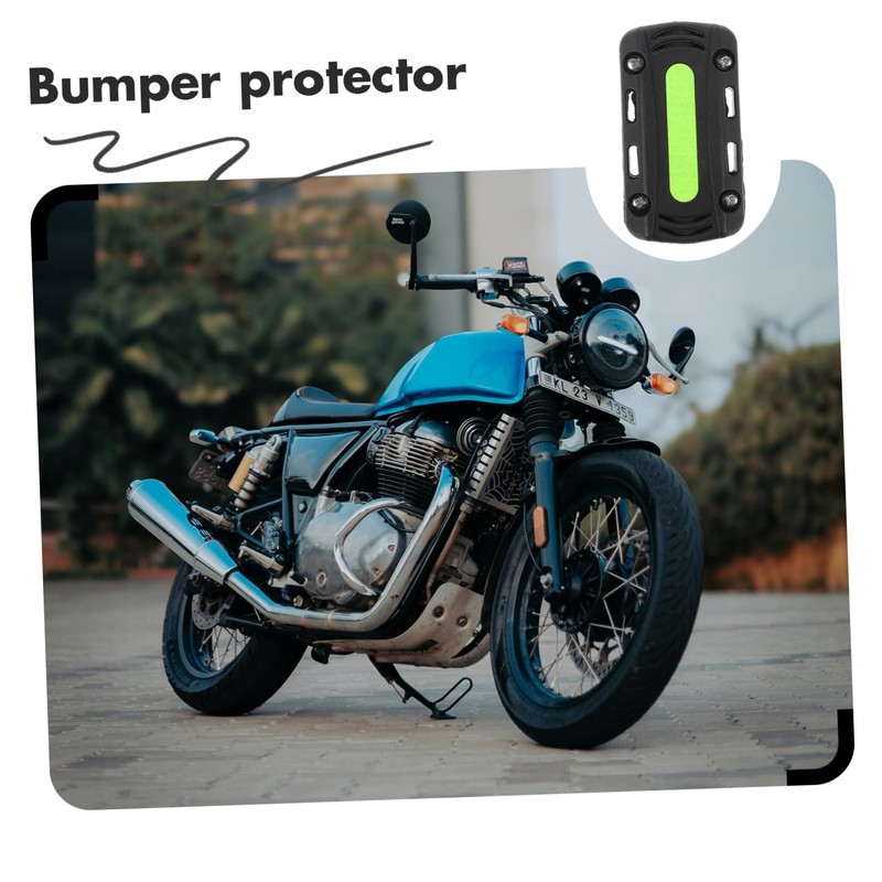 Mikinona Motorcycle Bumper Guard Black Plastic Fall Block for Motorbikes