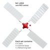Replacement Sails for Garden Windmill. Ref: LARGE with RED centre.