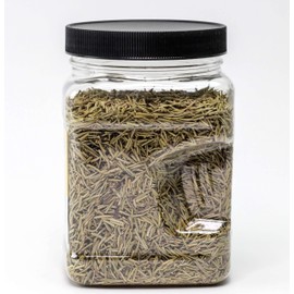 Here's Organic Dried Rosemary Leaves - USDA Certified in wide mouth Jars 6.2oz / 176g (Rosemary Leaves, 6.2oz)