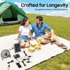 JUOPTGJ Solar Power Camping Fan with Lights, Solar Power Panel