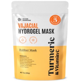Divine Derriere Mascarilla De Hidrogel Vajacial - Mascarilla Modeladora Premium Con Cúrcuma Y Vitamina C - Mascarilla Facial Y Vajacial Depurante Y...