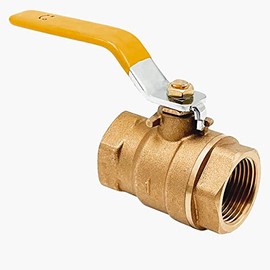 1 in Full Port Heavy Duty Ball Valve, Lead-Free Brass Ball Valve, Female Thread NPT Standard Port Connector, 150 PSI WSP, 600