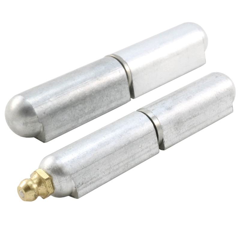 Supa 4" Premium Aluminium Weldable Bullet Hinges w/Fixed SS pin,