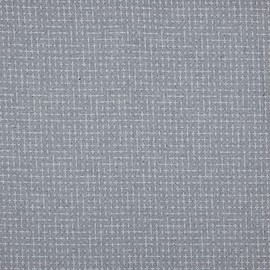 Kt KILOtela - Recycled Canvas Fabric, Jeans, 98% Recycled Cotton, 2% Other Fibres (72% GRS), 100cm Length x 280cm Width, Geometric Liam, White, Grey ─ 1 Metre