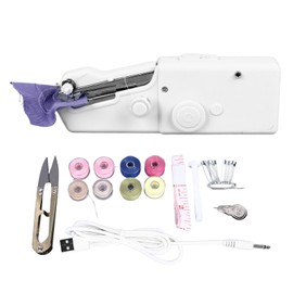 Handheld Electric Sewing Machine Quick Sewing Portable Mini Sewing Machine for Home Travel