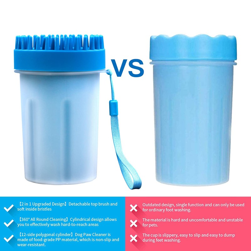 Portable Medium Dogs Muddy Paws Cleaner Feet Washer Cup with