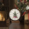 Bulova B1866 Holiday Sounds Mantel Clock, Walnut Stain 9.5 x