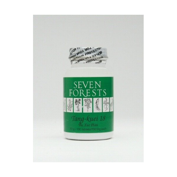 Tang-kuei 18 By Seven Forests, 250 Tablets, 700 Mg.