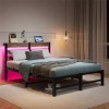 Full Size Metal Platform Bed Frame w/LED Headboard & USB