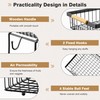 VANZBON 2 Tier Fruit Basket for Kitchen Counter,Wire Tiered Fruit