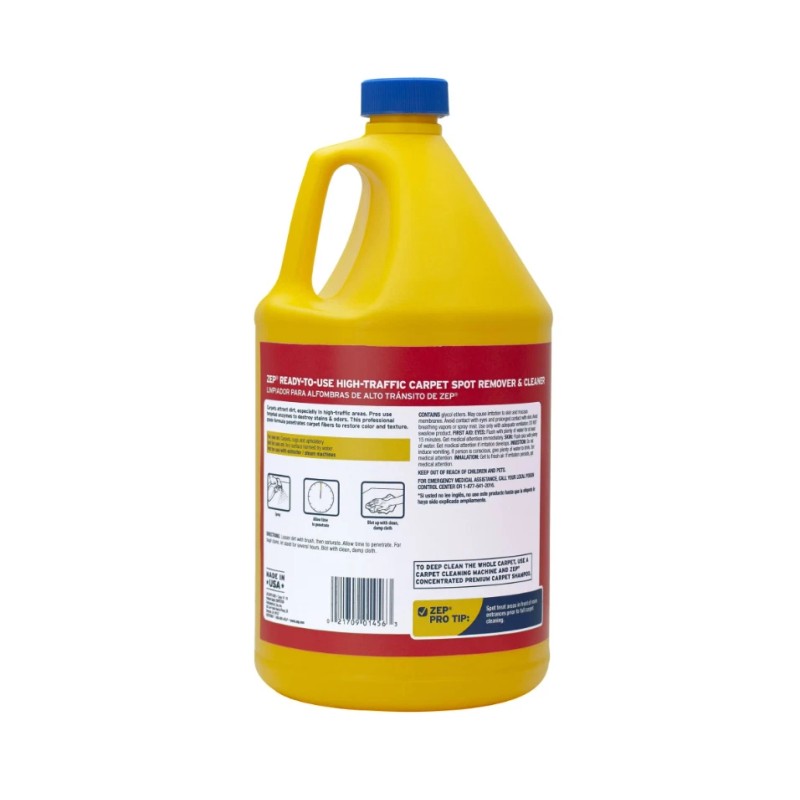 1 Container High Traffic Carpet Cleaner, Concentrated Formula 1 Gallon