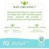 Organyc - 100% Certified Organic Cotton Rounds - Biodegradable Cotton,