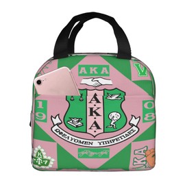 TFFEAY Sorority Lunch Box for Men Women Insulated Reusable Portable Travel Picnic Waterproof Lunch Tote Bags