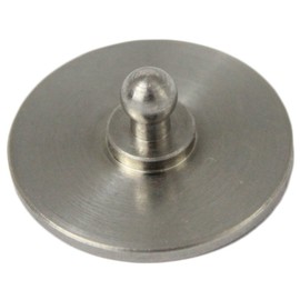 Bootsteile Brauer Loxx® Round Base Diameter 24 mm for Gluing Stainless Steel A2 AISI 304 Pack of 10