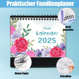 Desk Calendar 2025 Landscape Monthly Calendar, Calendar 2025 Desk Calendar, Standing Calendar 2025, Desk Calendar 2025 for Standing Up Calendar 2025 - Pink