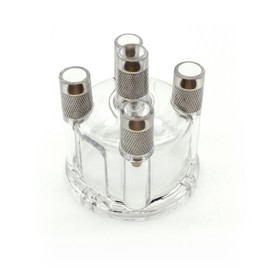 Car Distributor Cap Plastic Distributor Cover AC905504 Replacement for Bug Bus Ghia Transparent