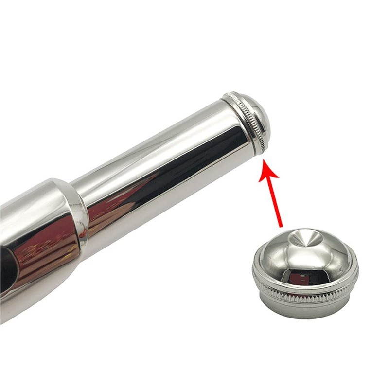 Jiayouy Silver Plated Flute Head Crown Headjoint Screw Cap Flute