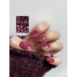 [Fruit Nail High Quality Texture] Geobong Nail Tip  - Mini Short Oval / [과일네일고퀄리티질감] 거봉 네일팁  - 미니숏오발