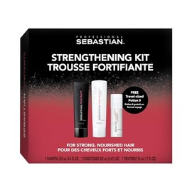 Sebastian Professional Penetraitt Shampoo & Conditioner 8.4 fl oz, and Trial Size Potion 9 Leave-in Styling Treatment, 1.7 fl oz | Strengthening and Repair Trio Kit for Damaged, Colored Hair
