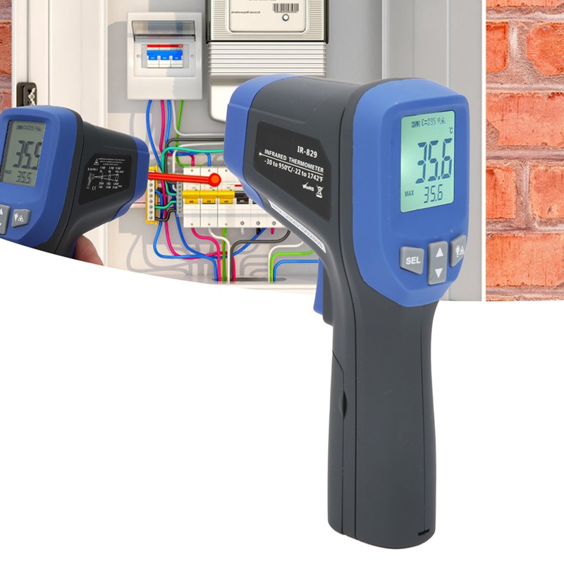 Infrared Thermometer NonContact Laser Professional IR Gun Industry Temperature Meter