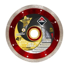Premium Diamond Blade Red Cobra Dry 4" 1/2" – Ideal for Cutting Porcelain, Ceramic, Marble, Granite, Natural Stone – 5/8” Ring Adapter Included