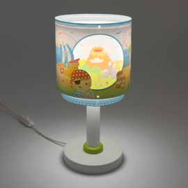 Dalber Children's Table Lamp Bedside Lamp Pirate Island Blue