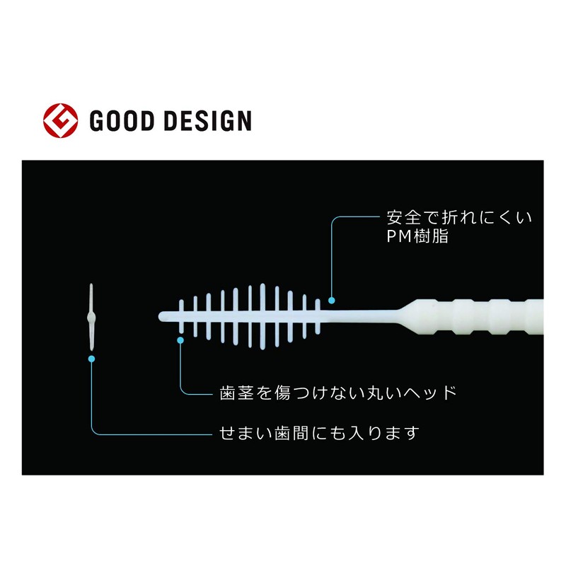 Interdental Toothpicks: Extra fine brush slips into teeth and teeth