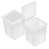 LIFKOME 2pcs Desktop Storage Box Set Transparent Organizer for Makeup