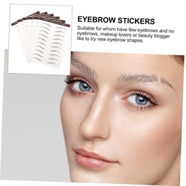 WOONEKY 6pcs Eyebrow Stickers Natural Hair-like False Eyebrows for Effortless Makeup and Easy Application for Daily Use and Special Occasions Dmta