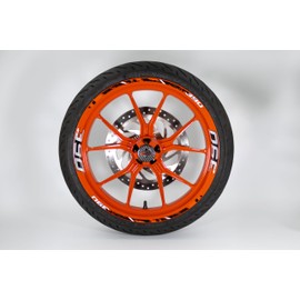 Felgenrand Aufkleber Wheel Rim Sticker Motorcycle Sticker Set Compatible with KTM 390 Duke X710158VA